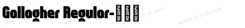 Gallagher Regular字体转换